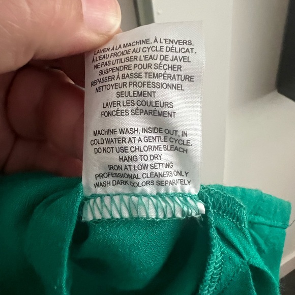 2/$10!! Penningtons bright green top short sleeve blouse 3XL - Picture 9 of 9